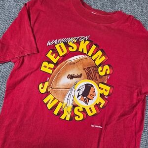 Vintage 1996 Washington Redskins‎ Logo 7 T-Shirt Mens XL Burgundy NFL Football